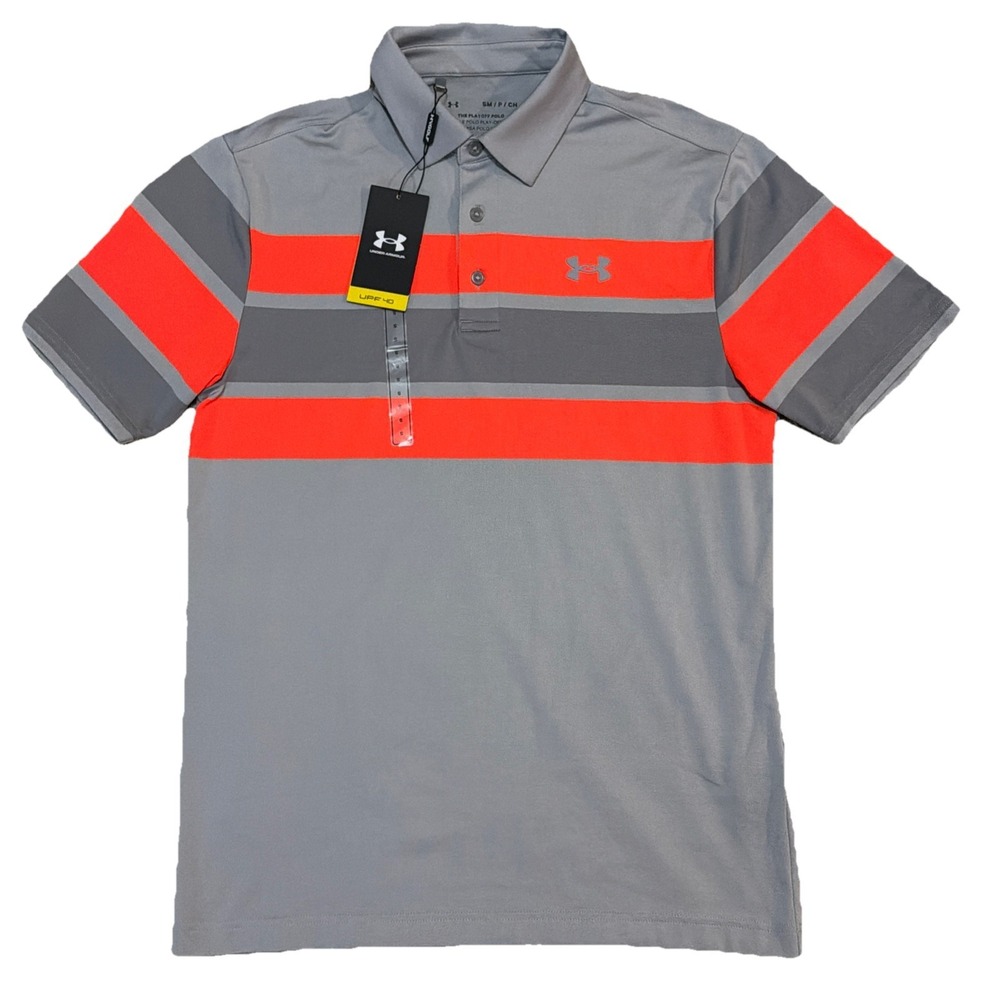 NWT Under Armour X Golf Men's Loose For Small Performance Short Sleeve Polo